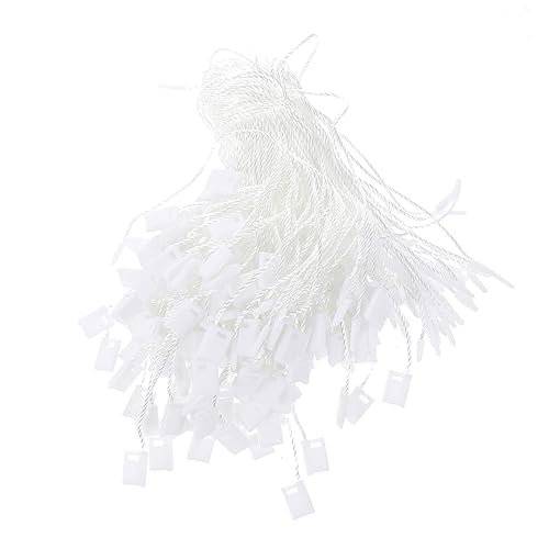 KICHOUSE 1000 Stück Tag-Seil Schlösser schnappen Verschluss Kleidungsmarkierungsverschlüsse Tag-Befestigungen Kleidungsetiketten kaufen Plastik Weiß von KICHOUSE