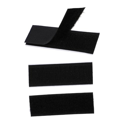 KICHOUSE 100Stücke Selbstklebendes Klettband Hochwertige Wiederverwendbare Haken Schlaufenstreifen für Einfache Organisation Aufbewahrung für DIY Projekte von KICHOUSE