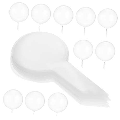 KICHOUSE 100Stücke Transparente Bobo Luftballons Wiederverwendbare Tpu Ballons für Babyparty Hochzeiten Geburtstagsfeiern Elegant und Langlebig für Innen von KICHOUSE