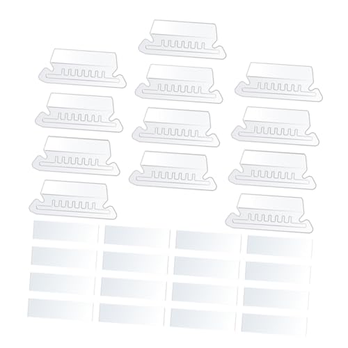 KICHOUSE 100Stücke Transparente Ordner Tabs Beschriftbare Hängeordner Einlagen Praktische Registerkarten für Dateiordner für Hotel Zubehör und Büroorganisation von KICHOUSE