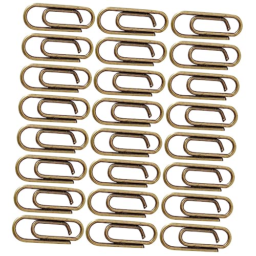 KICHOUSE 100Stücke Vintage Metallpapierclips Büroklammern Langlebige Und Praktische Datei Und Dokumentenklammern Für Büro Schule Und Zuhause Vielseitige Anwendungsmöglichkeiten von KICHOUSE