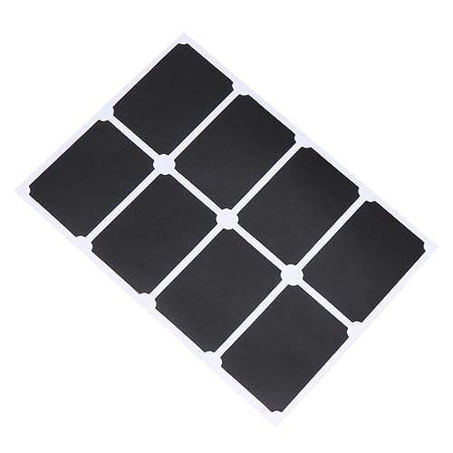 KICHOUSE 10Blätter Kreidebrett Aufkleber Wiederverwendbare für Flaschen und Behälter Selbstklebende PVC Aufkleber Schwarz Kreative Beschriftung für Schule KICHOUSE 10Blätter Kreidebrett Aufkleber Wiederverwendbare für Flaschen und Behälter Selbstklebende PVC Aufkleber Schwarz Kreative Beschriftung für Schule von KICHOUSE