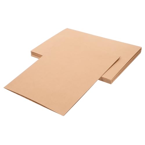 KICHOUSE 10Stücke Papierordner aus Kraftpapier Einsteck Ordner für Dokumente für Büro Schule und Zuhause Stabil und Langlebig Organisieren Wichtiger Unterlagen von KICHOUSE