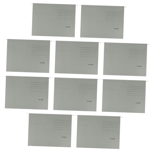 KICHOUSE 10Stücke Papierordner mit Aufhängung Praktische Dokumenten Organizer für Büro und Zuhause zur Aufbewahrung von Notizen Finanzunterlagen von KICHOUSE