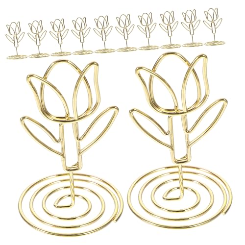 KICHOUSE 10Stücke Tulpenform Tischnummernhalter für Hochzeiten Fotohalter für Memos Karten und Fotos Tischdekoration für Hochzeiten und Feiern KICHOUSE 10Stücke Tulpenform Tischnummernhalter für Hochzeiten Fotohalter für Memos Karten und Fotos Tischdekoration für Hochzeiten und Feiern von KICHOUSE