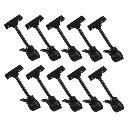 KICHOUSE 10Stücke Verstellbare Förmige Etikettenhalter Clips Drehbare Preisdisplay Clips für Supermärkte und Einzelhandel Langlebig und Einfach zu Bedienen von KICHOUSE