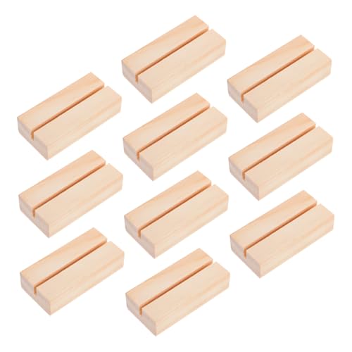 KICHOUSE 10pcs Holzkartenhalter Für Schreibtisch 3mm Slot Holzkalender Basen Fotohalter Für Mittelstücke Place Card Racks Visitenkartenanzeige Ständer KICHOUSE 10pcs Holzkartenhalter Für Schreibtisch 3mm Slot Holzkalender Basen Fotohalter Für Mittelstücke Place Card Racks Visitenkartenanzeige Ständer von KICHOUSE