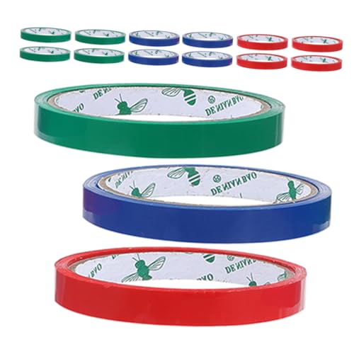 KICHOUSE 12 Mm 3-farbiges Versiegelungsmaschinenband Für Beutelversiegeler Aus Edelstahl 15 Rollen/paket Verpackungsband Zum Binden Im Supermarkt von KICHOUSE