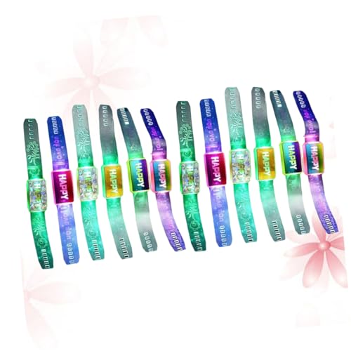 KICHOUSE 12 Stück Glitzer Armband leuchtende Armbänder für Partys leuchtende Armbänder für Konzerte von KICHOUSE