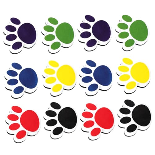 KICHOUSE 12 Stück Katzenklauenwisch Magnetischer Tafelwischer Magneter Tafelgummi Geformt Magnetischer Trockenlöscher Für Whiteboards Whiteboard-staubwedel Whiteboard-radierer Eva von KICHOUSE