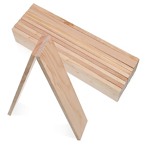 KICHOUSE 12 Stück Rechteckige Holzbretter Zum Basteln – Unfertige DIY Holzscheiben Zum Malen Und Gestalten - Ideal Für Kreative Projekte Und Handarbeiten von KICHOUSE