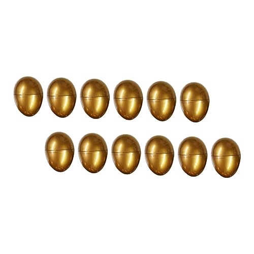 KICHOUSE 12 Stück Teiliges Goldene Ostereier Kreative Eierschalen für Ostern für Überraschungen Preise Dekoration für Ostereiersuche und Feiertagsfeiern KICHOUSE 12 Stück Teiliges Goldene Ostereier Kreative Eierschalen für Ostern für Überraschungen Preise Dekoration für Ostereiersuche und Feiertagsfeiern von KICHOUSE
