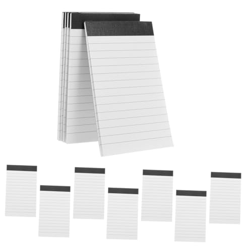 KICHOUSE 12 Stück Teiliges Notizblock Kleine Liniertes Schreibheft mit Breitem Linienabstand pro Block Handliche Notizbücher für Schule Büro Tägliche Planung und Effektives von KICHOUSE