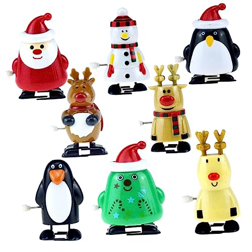 KICHOUSE 12 Stück Teiliges Weihnachts Aufziehspielzeug Buntes Mechanisches Laufspielzeug für Batteriefrei mit Sicher und Fantasievoll Party Mitgebsel und für Jungen und Mädchen KICHOUSE 12 Stück Teiliges Weihnachts Aufziehspielzeug Buntes Mechanisches Laufspielzeug für Batteriefrei mit Sicher und Fantasievoll Party Mitgebsel und für Jungen und Mädchen von KICHOUSE