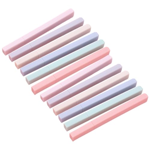 KICHOUSE 12 Stück Textmarker Farbe Kompakter Scrapbook-marker Schulsammelalbum-marker Scrapbook-marker Aus Kunststoff Tragbarer Markierungsstift Plastik Zufällige Farbe von KICHOUSE
