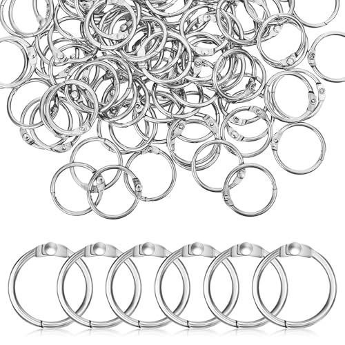 KICHOUSE 120Stücke Metall Binderinge für Notizen Karteikarten und Lose Robuste Verbindung für Scrapbooking und Organisation Silberfarbene Ringschnallen KICHOUSE 120Stücke Metall Binderinge für Notizen Karteikarten und Lose Robuste Verbindung für Scrapbooking und Organisation Silberfarbene Ringschnallen von KICHOUSE