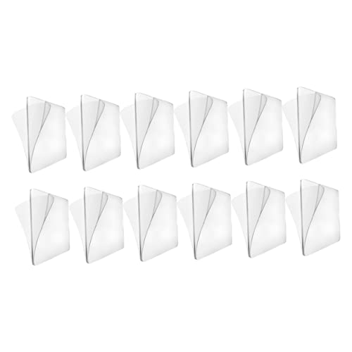 KICHOUSE 12Stücke Doppelseitiges Transparentes Klebeband Wasserdichtes Montageband für Innen und Außenbereich Selbstklebende Pads für Wohnräume Küche Bad und von KICHOUSE