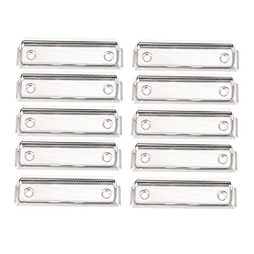 KICHOUSE 15 Stück Metallplattenclip Klammern Für Klemmbretter Montierbar Büro-klemmbrett Mit Planke Clips Clips Zwischenablage Aluminium Mini-clipboard-clips Silver Eisen von KICHOUSE