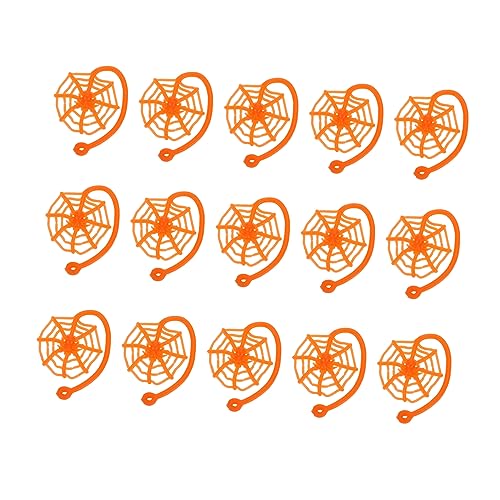KICHOUSE 15 Stück Teiliges Tpr Spinnen Spielzeugset für Dehnbar Klebrig für Halloween Deko für Orange Wiederverwendbar und Tragbar von KICHOUSE