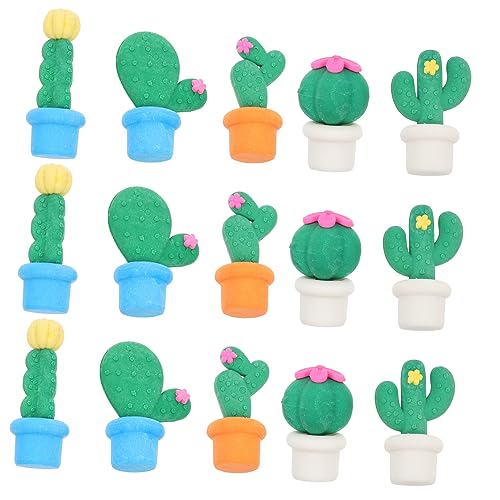 KICHOUSE 15stücke Teiliges Cactus Radiergummis Für Schüler Lustige Kreative Form Geeignet Für Zeichnungen Und Sicher Und Einfach Zu Verwenden von KICHOUSE