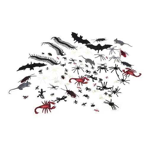 KICHOUSE 150Stücke Halloween Streich Requisiten Teiliges Mit Realistischen Bugs Spinnen Und Skorpionen Für Partys Und Dekorationen Scherze Und Lernspiele von KICHOUSE