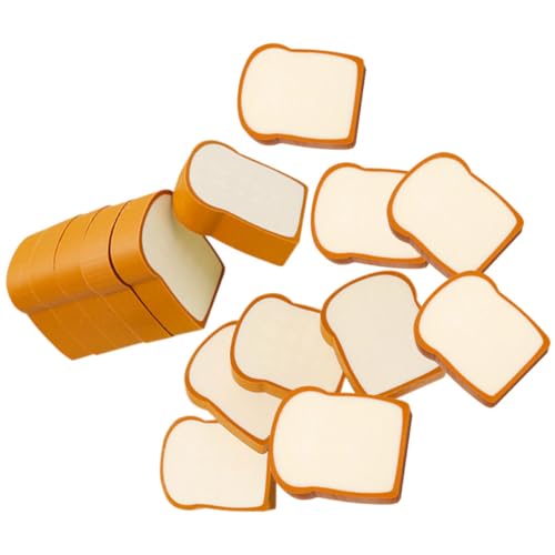 KICHOUSE 16Stücke Süße Toast Förmige Radiergummis Niedliche Cartoon Radiergummis Für Kreative Partygeschenke Und Mitgebsel Für Kindergeburtstag Schule Und Klassenzimmer von KICHOUSE