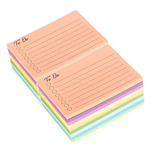 KICHOUSE 18 Stück Teiliges Selbstklebende Notizblöcke Farben Haftnotizen für Schüler Kreative Notizen Wiederverwendbare Memo Sticker für Büro und Schule von KICHOUSE