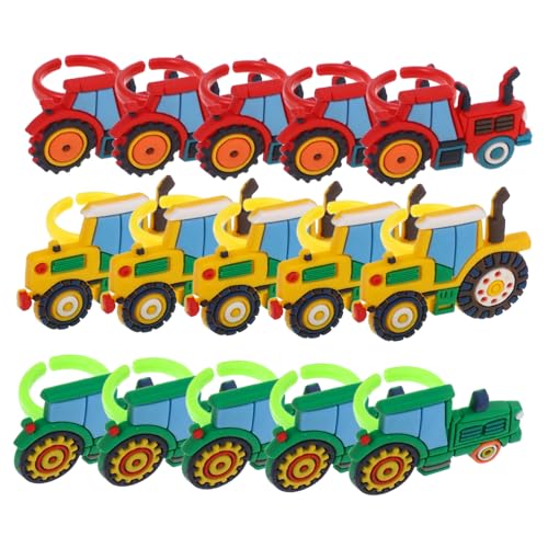 KICHOUSE 18Stücke Kinderlastwagen Ringe aus Kunststoff Bauwagenfiguren für Partygeschenke und Belohnungen Sicher und Kinderfreundlich für Ernte Feiern KICHOUSE 18Stücke Kinderlastwagen Ringe aus Kunststoff Bauwagenfiguren für Partygeschenke und Belohnungen Sicher und Kinderfreundlich für Ernte Feiern von KICHOUSE