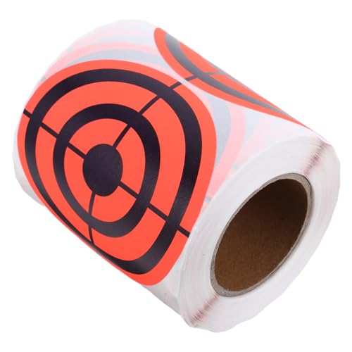 KICHOUSE 1Rolle Fluoreszierende Schießzielaufkleber für Präzises Schießen Selbstklebende Zielpunkte für Indoor und Outdoor Training für Schützenvereine und Nachtübungen von KICHOUSE