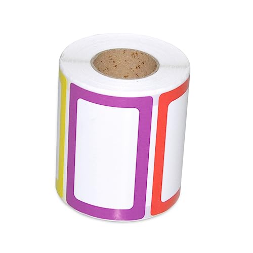 KICHOUSE 1Rolle Selbstklebende Aufkleber Handbeschriftbare Namensetiketten aus Barcodepapier für Preise Organisation und Markierung im Büro Klassenzimmer Hause von KICHOUSE