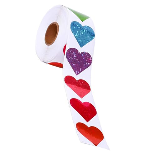 KICHOUSE 1Rolle Selbstklebende Herzform Aufkleber für Valentinstag Dekorative Wohnkultur Lehrer Kreative Projekte KICHOUSE 1Rolle Selbstklebende Herzform Aufkleber für Valentinstag Dekorative Wohnkultur Lehrer Kreative Projekte von KICHOUSE