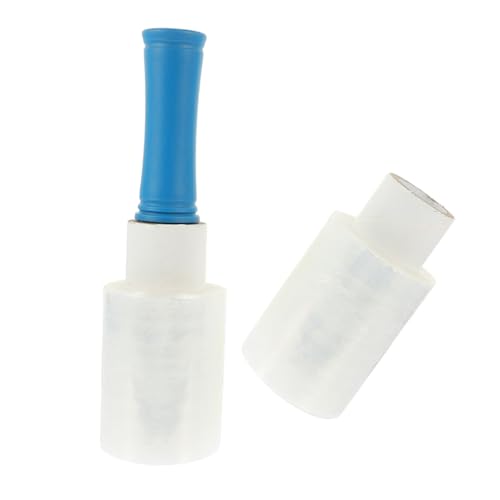 KICHOUSE 1Satz Handstretchfolie mit Griff Transparente Verpackungsfolie für Möbel Langlebig und Robust für Verpackungen für Effiziente Organisation von KICHOUSE