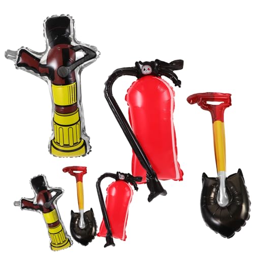 KICHOUSE 1Satz Partyballons Teilig Feuerspaten Stabile und Langlebige Aluminiumfolienballons für Feuerwehrpartys Geburtstagsfeiern und Besondere Anlässe von KICHOUSE