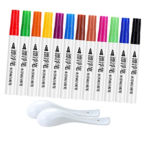 KICHOUSE 1Satz Schwimmende Wassermalereistifte für Farben Abwischbare Marker für Kreative Kunst Farbkognition und Praktischen Fähigkeiten von KICHOUSE
