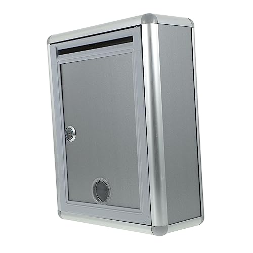 KICHOUSE 1Stück Aluminiumlegierung Vorschlagsbox mit Schloss Wandmontierte Sicherheitsbriefkasten Silber für Büro Schule Vertraulichen Aufbewahrung KICHOUSE 1Stück Aluminiumlegierung Vorschlagsbox mit Schloss Wandmontierte Sicherheitsbriefkasten Silber für Büro Schule Vertraulichen Aufbewahrung von KICHOUSE