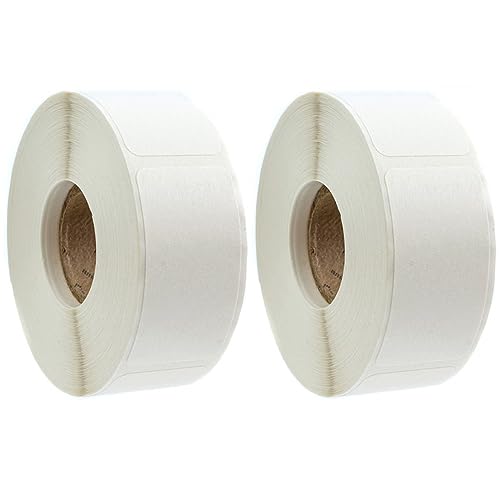 KICHOUSE 2 Rollen Blanko Etiketten Aufkleber Rechteckige Selbstklebende Etiketten für DIY Projekte Geeignet für Kühlschrank Adressetiketten und Preisetiketten von KICHOUSE