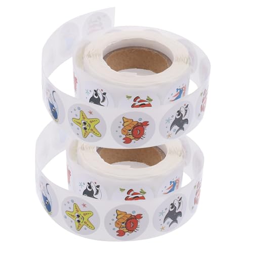 KICHOUSE 2 Rollen Meeres Tier Aufkleber Schulmaterial Ästhetisch Ozeantieraufkleber Schule Schulaufkleber Schulbedarf Schulsachen Aufkleber Für Kupferplattenaufkleber KICHOUSE 2 Rollen Meeres Tier Aufkleber Schulmaterial Ästhetisch Ozeantieraufkleber Schule Schulaufkleber Schulbedarf Schulsachen Aufkleber Für Kupferplattenaufkleber von KICHOUSE