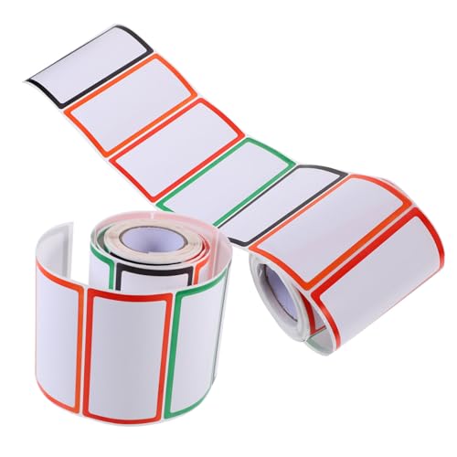 KICHOUSE 2 Rollen Namensaufkleber Kleidung Große Klebeetiketten Schild Selbstklebende Etikettenaufkleber Vinyl Verschieben Von Etiketten Namensetiketten Aufkleber Aus Beschichtetem Papier von KICHOUSE