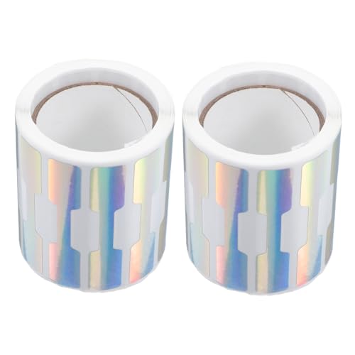 KICHOUSE 2 Rollen Selbstklebende Schmuck Preisschilder Blanko Aufkleber für Ringe und Armbänder für Einzelhandel und Messen pro Rolle von KICHOUSE