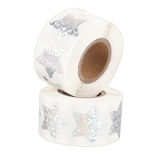 KICHOUSE 2 Rollen Sterne-Aufkleber Aufkleber mit Sternen aufkleber von Aufklebern funkelnd Etiketten für Sternenaufkleber Aufkleber in Sternform Aluminiumform Silver KICHOUSE 2 Rollen Sterne-Aufkleber Aufkleber mit Sternen aufkleber von Aufklebern funkelnd Etiketten für Sternenaufkleber Aufkleber in Sternform Aluminiumform Silver von KICHOUSE