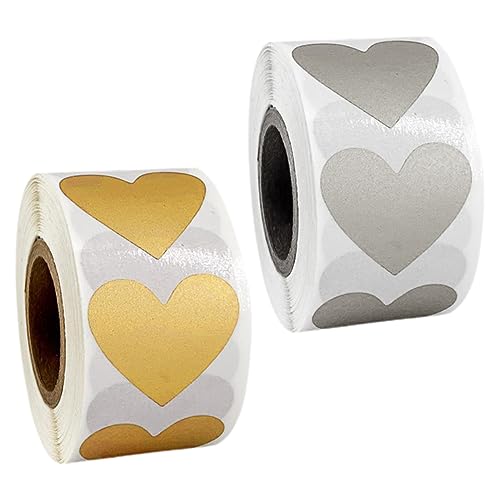 KICHOUSE 2 Rollen scheckheft scrapbbok wedlock valentienstag eincremehilfe Hochzeit bunt goldene Aufkleber DIY-Etiketten abziehen und aufkleben Aufkleber zum Abrubbeln von Herzen Rose Gold KICHOUSE 2 Rollen scheckheft scrapbbok wedlock valentienstag eincremehilfe Hochzeit bunt goldene Aufkleber DIY-Etiketten abziehen und aufkleben Aufkleber zum Abrubbeln von Herzen Rose Gold von KICHOUSE