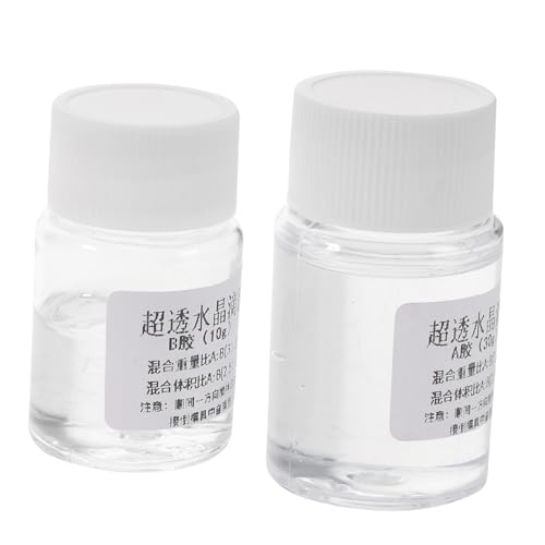 KICHOUSE 2 Sätze Kristall-epoxy Epoxidklebstoff Klarer Kleber Gießen 2-teiliger Epoxid-holzspachtel 2-komponenten-epoxy-kleber Klar 2-teiliges Epoxid Transparent Epoxidharz KICHOUSE 2 Sätze Kristall-epoxy Epoxidklebstoff Klarer Kleber Gießen 2-teiliger Epoxid-holzspachtel 2-komponenten-epoxy-kleber Klar 2-teiliges Epoxid Transparent Epoxidharz von KICHOUSE