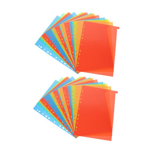 KICHOUSE 2 Sätze Kunststoff Trennblätter Set für Effiziente Dokumentenorganisation Kompatibel mit Ordnern Index Tabs für Einfache Navigation und Verbessertes Arbeiten KICHOUSE 2 Sätze Kunststoff Trennblätter Set für Effiziente Dokumentenorganisation Kompatibel mit Ordnern Index Tabs für Einfache Navigation und Verbessertes Arbeiten von KICHOUSE