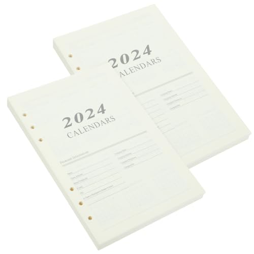 KICHOUSE 2 Schnellhefter Mini-ordner-notizblock Hinweis Lieferungen Notizzubehör Planereinsätze Tägliches Accessoire Papier von KICHOUSE