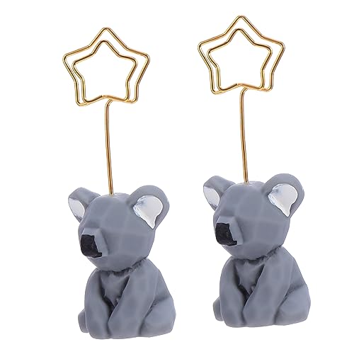 KICHOUSE 2 Stück 1 Satz Cartoon Animal Message Ordner Usb Hochzeitsdeko Memohalter Für Den Schreibtisch Halter Für Memo-clips Desktop-memo Cartoon-büroklammer Harz KICHOUSE 2 Stück 1 Satz Cartoon Animal Message Ordner Usb Hochzeitsdeko Memohalter Für Den Schreibtisch Halter Für Memo-clips Desktop-memo Cartoon-büroklammer Harz von KICHOUSE