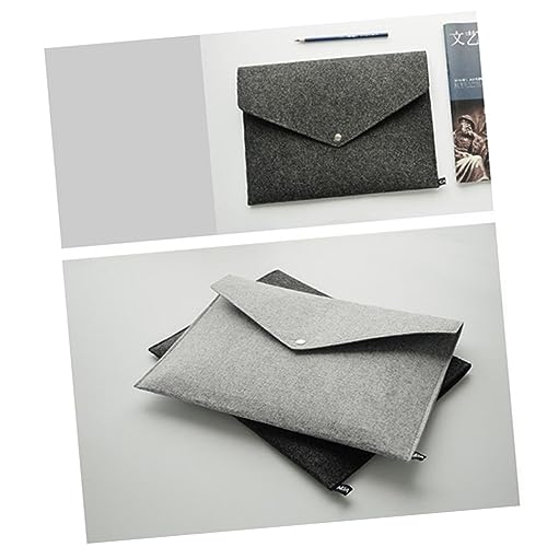 KICHOUSE 2 Stück Aktenhalter Filz Ordner Tragbarer Filzhalter Aktentasche KICHOUSE 2 Stück Aktenhalter Filz Ordner Tragbarer Filzhalter Aktentasche von KICHOUSE