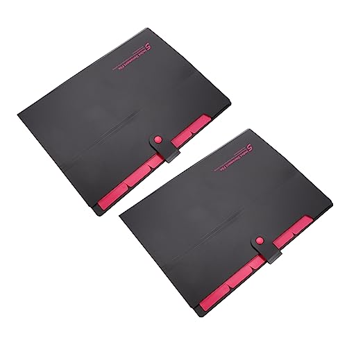 KICHOUSE 2 Stück Archiv- und Aktenspeicherbeutel Taschen Akkordeondateiorganisator Tragbar aufbewahrungstasche Datei-Organizer-Tasche Organizer-Ordner Aktentasche pp von KICHOUSE