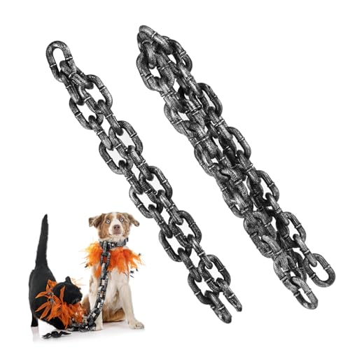 KICHOUSE 2 Stücke Halloween Simulation Kette Party Layout Decor Barriere Kette Lustige Party Es Halloween Decor von KICHOUSE