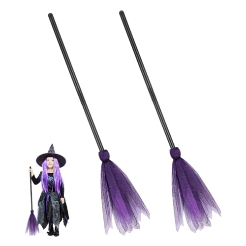 KICHOUSE 2 Stück Halloween Hexenbesen Kostüm Requisiten Dekorative Anzieh Wunderbesen Für Festliche Halloween Cosplay Partys Und Maskerade Show Ideal Für Kreative Halloween Dekoration KICHOUSE 2 Stück Halloween Hexenbesen Kostüm Requisiten Dekorative Anzieh Wunderbesen Für Festliche Halloween Cosplay Partys Und Maskerade Show Ideal Für Kreative Halloween Dekoration von KICHOUSE