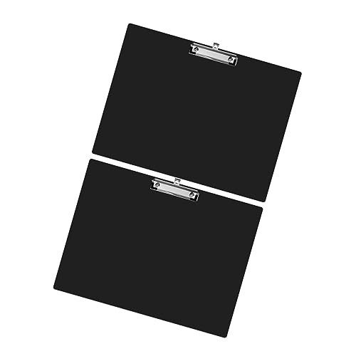 KICHOUSE 2 Stück Malerei Schiene Klemmbrett Für Den Haushalt Zeichnen Des Zubehörs Tragbares Klemmbrett Malerei Versorgung Professionelle Maltafel Tragbare Maltafel Malbrett Plastik Black von KICHOUSE